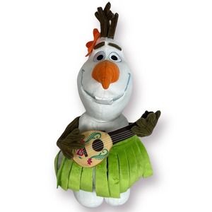 Authentic Disney Frozen Olaf in Hula and Guitar 14” Plush Stuffed Animal